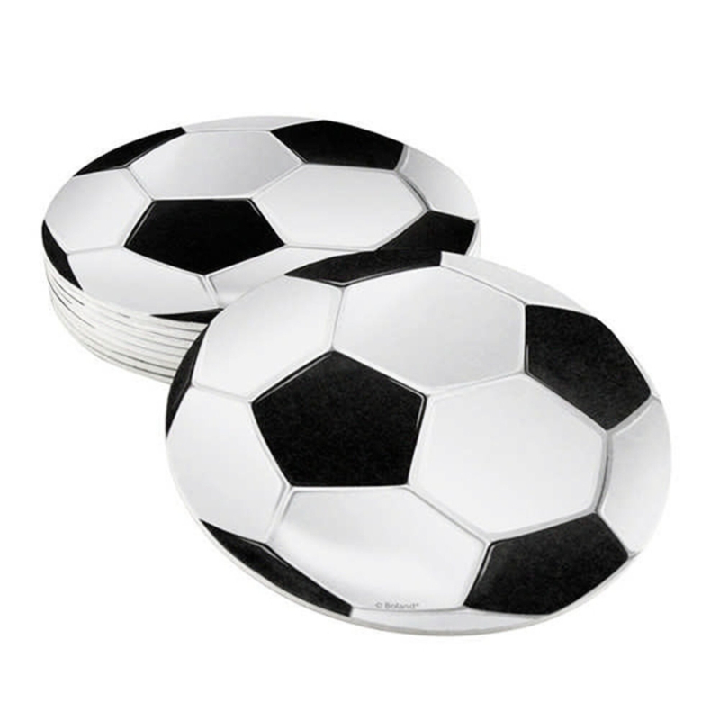 Fodbold bordskånere - Sort/hvid - 6 stk