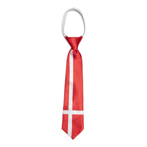 Dannebrog slips i rød og hvid