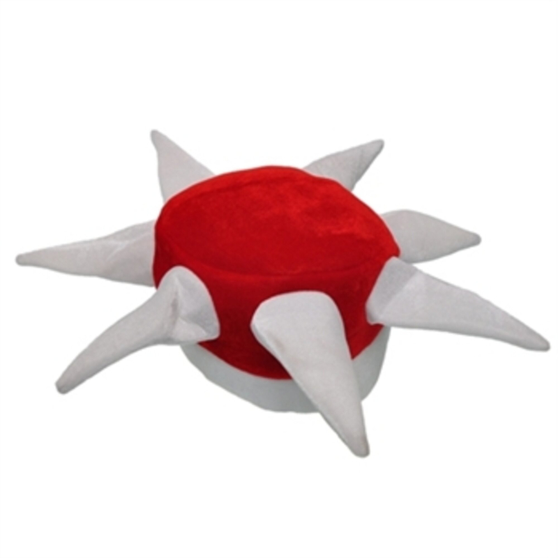 Roligan hat i rød og hvid