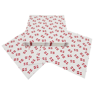 Servietter med dannebrogsflag