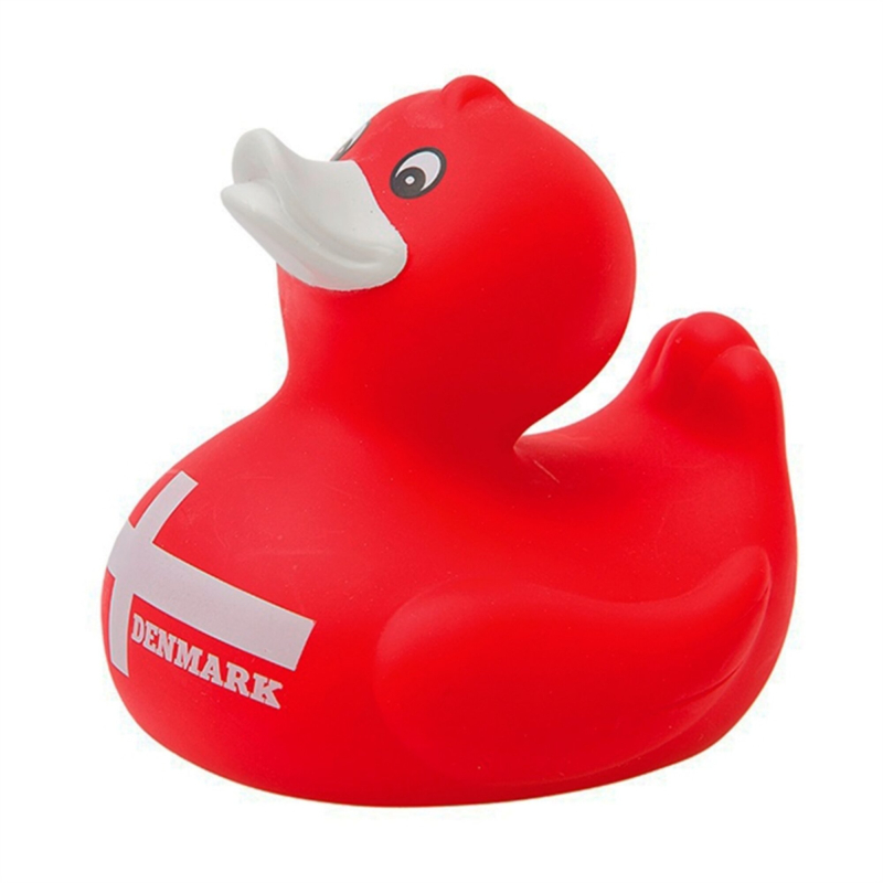 Badeand - Danmark - Rød/hvid