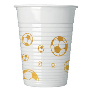 Engangskrus med guld fodbold motiv