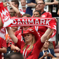 Roligan med Danmark halstørklæde