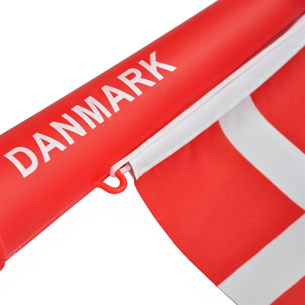 fanhorn med dansk flag