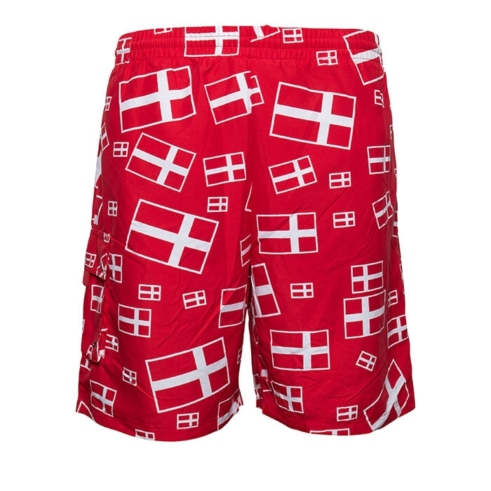 Billede af Danmark shorts - Rød/hvid - Dannebrog