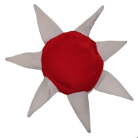 Roligan hat i rød og hvid