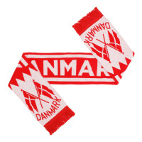 Danmark halstørklæde i rød og hvid