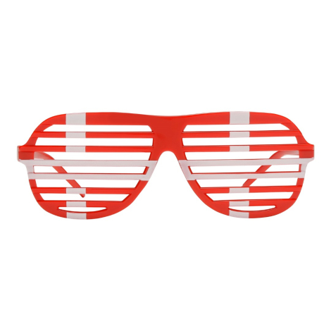 Danmark solbriller rød/hvid