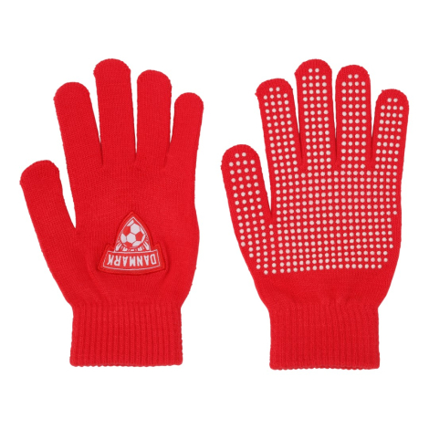 Danmark handsker i rød og hvid