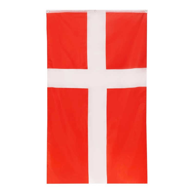 Se Dannebrogsflag 120x200 cm hos Roligan.dk