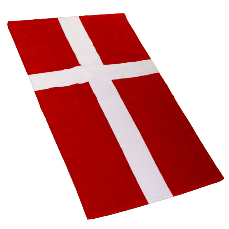 Strandhåndklæde med Dannebrog
