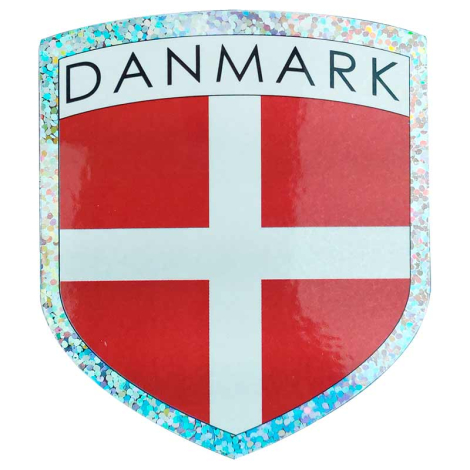 Klistermærke Danmark flag