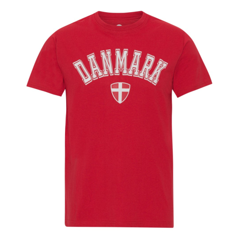 Danmark tshirt i rød