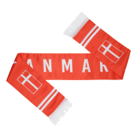 Rødt tørklæde med 