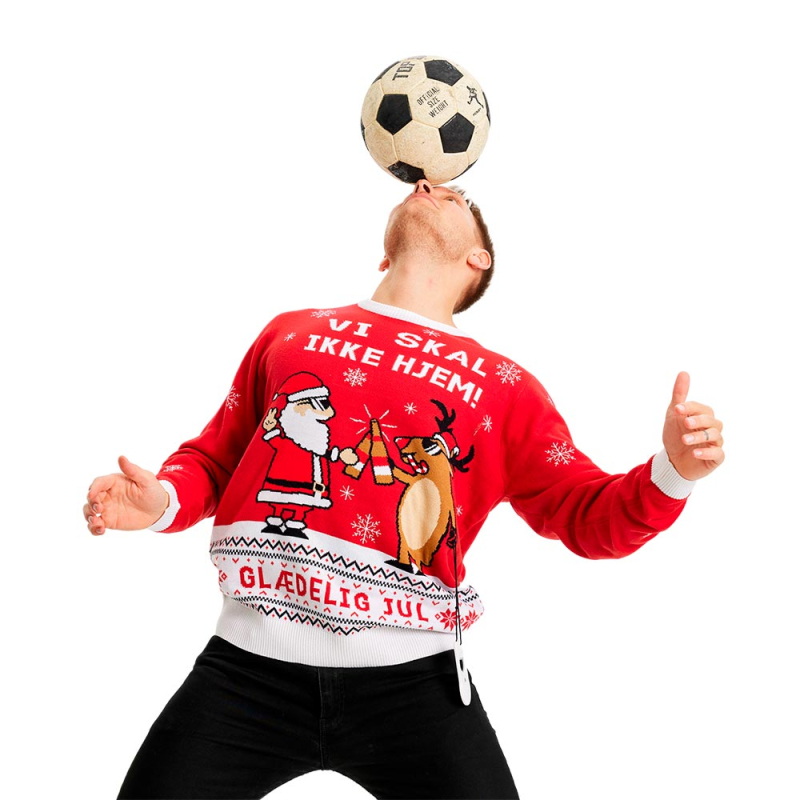 Roligan julesweater - Vi skal ikke hjem
