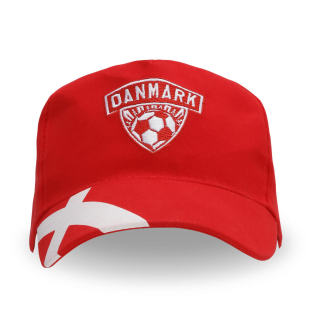 Rød/hvid kasket med 