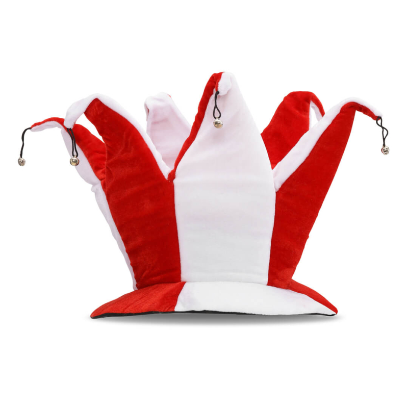 Narhat i rød og hvid set forfra