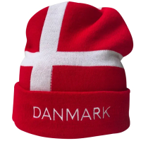 Dannebrog beanie med 