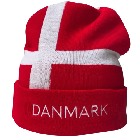 Dannebrog beanie med 