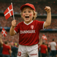 Danmark fodboldsæt til børn