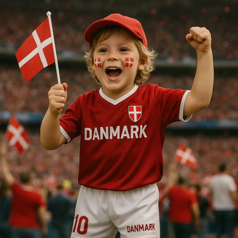 Danmark fodboldsæt til børn