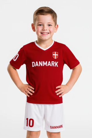 Danmark børne fodboldsæt til drenge