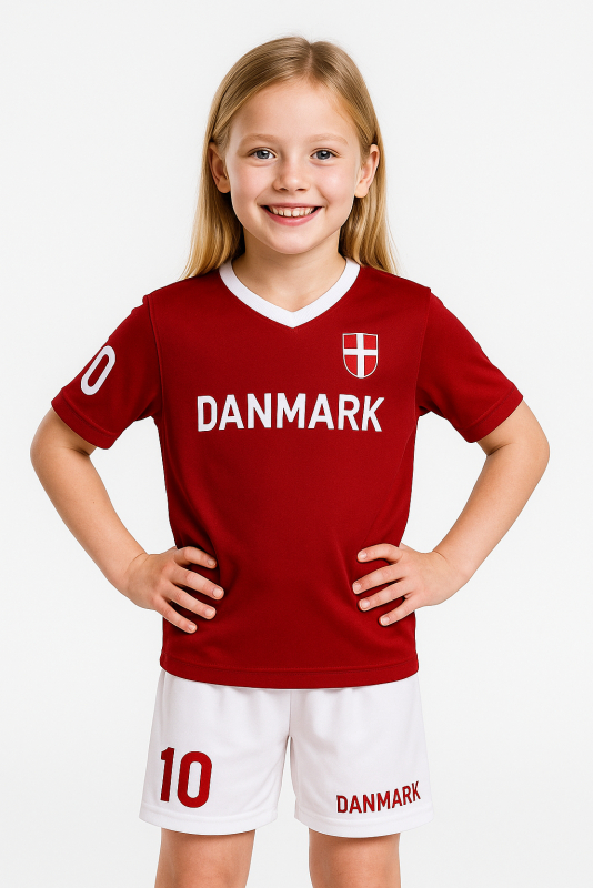 Danmark børne fodboldsæt til piger