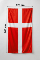 Dannebrogsflag i størrelse 120 cm x 200 cm