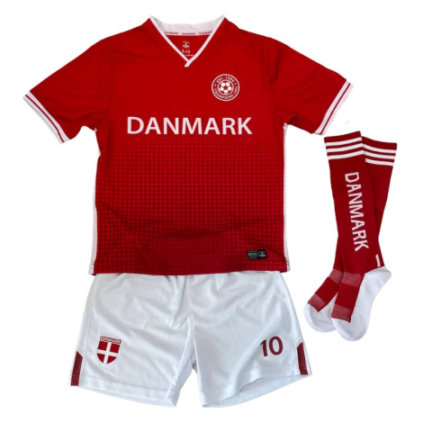 Komplet danmark fodboldsæt til børn