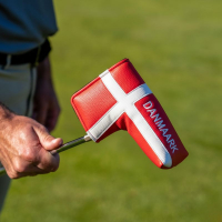 Golf putter headcover med Danmark design