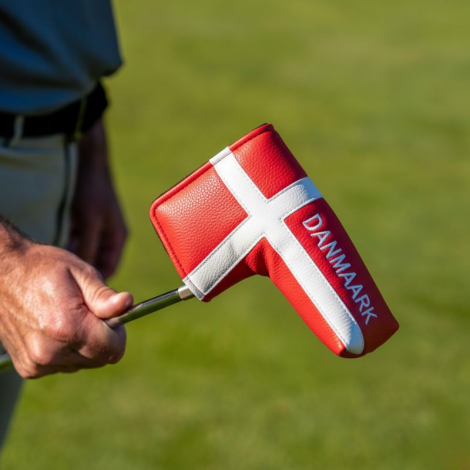 Golf putter headcover med Danmark design