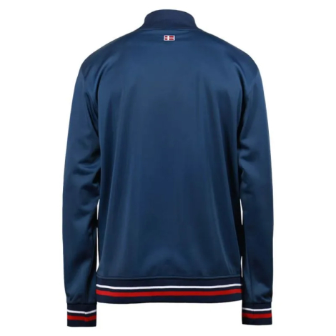 Navy sportsjakke i dansk design set bagfra