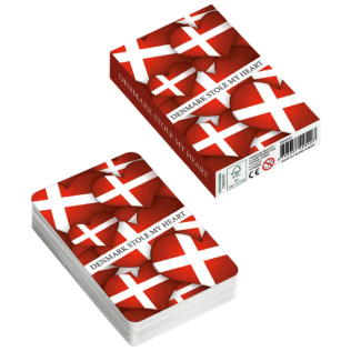 Spillekort med Denmark stole my heart design
