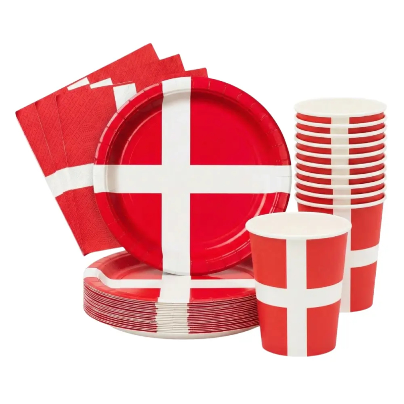Dannebrog festpakke - 8 personer