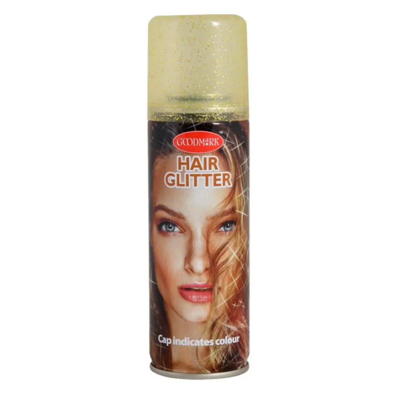 Hårglimmer spray i guld på 125 ml