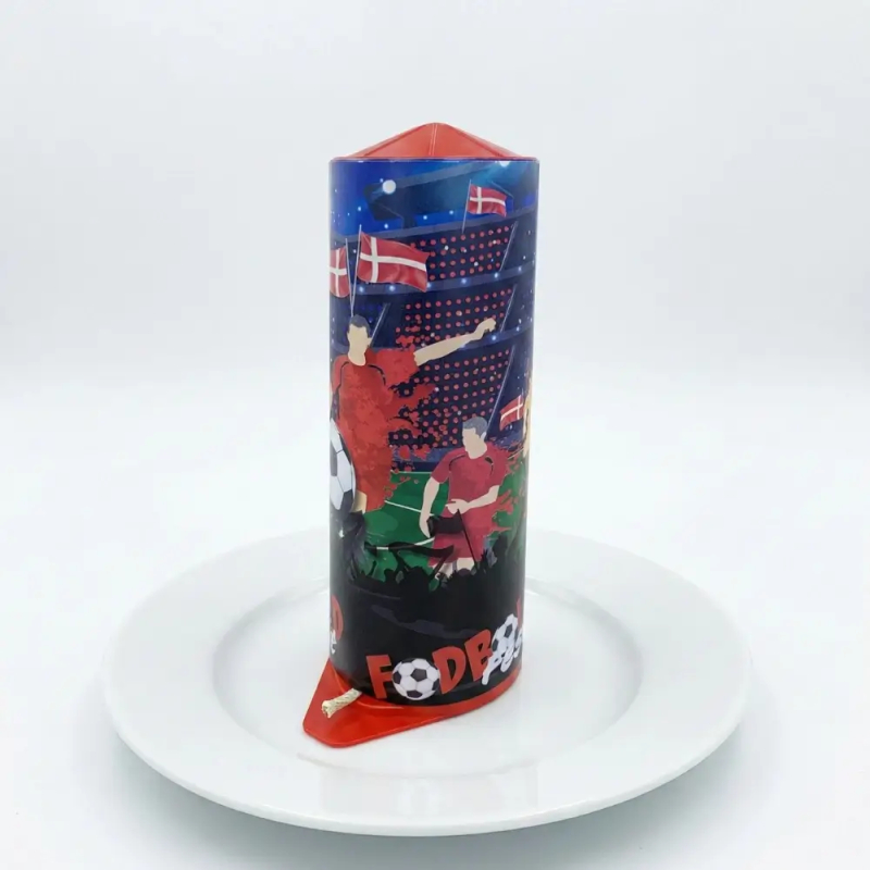 Fodbold bordbombe på tallerken