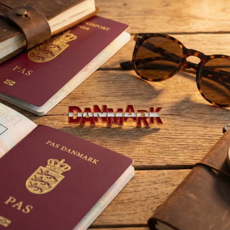 Rejseklar med pas og pin Danmark tekst