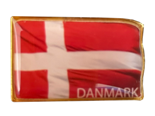 DK Flag pin – emaljeret dansk flag souvenir nål