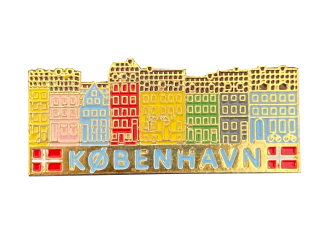 Nyhavn pin – emaljeret souvenir med det farverige Nyhavn