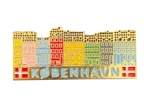 Nyhavn pin – emaljeret souvenir med det farverige Nyhavn