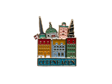 Towers of CPH pin – Københavns tårne emaljeret souvenir