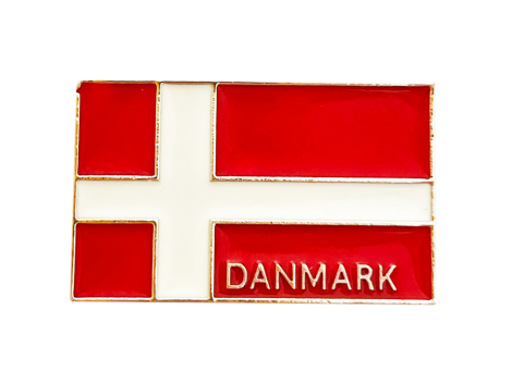Dannebrog pin – klassisk dansk flag emaljeret nål
