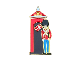 Garder og Skilderhus pin – kongelig garde emaljeret souvenir
