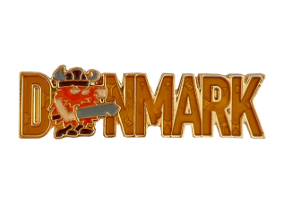 Denmark Angry Viking pin – sjov vikinge emaljeret nål