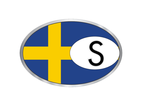Flag SE flag folie klistermærke – Sverige flag folie souvenir sticker