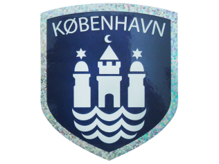 KBH våbenskjold klistermærke – Københavns byvåben souvenir sticker