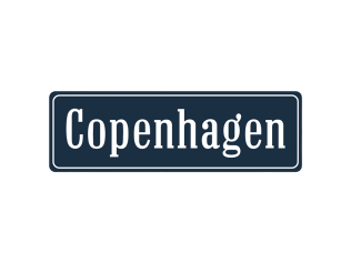 CPH vejskilt folie klistermærke – København gadeskilt souvenir sticker