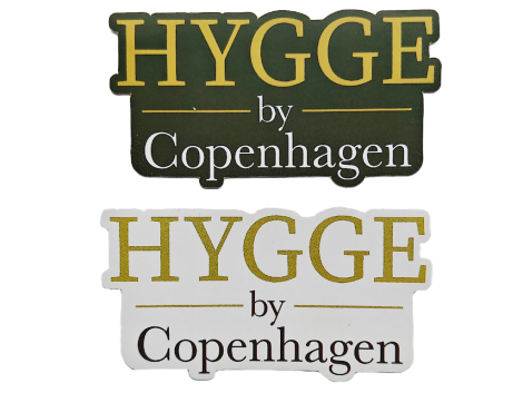 Hygge by CPH grøn og grå klistermærker – 2 styk København souvenir stickers