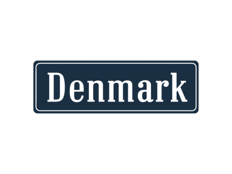 DK vejskilt folie klistermærke – dansk vejskilts design souvenir sticker