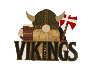 Viking med ølkrus klistermærke – sjov vikinge souvenir sticker